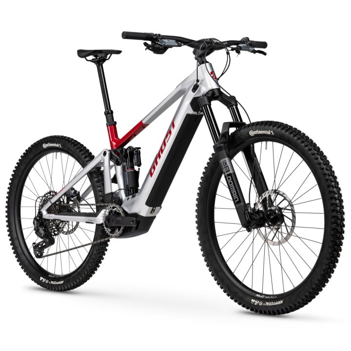 Ghost E-RIOT CF ADVANCED - Mullet Carbon E-MTB - 2026 - rebel red / misty grey glossy – Bild 6