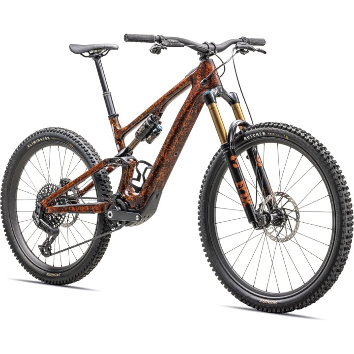Specialized TURBO LEVO SL PRO - Carbon E-Mountainbike - 2025 - orange tint / cool grey impasto / copper – Bild 8