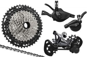 Shimano XTR M9100 2×12-fach Upgrade-Kit 10-45 Schelle