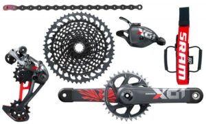 SRAM X01 Eagle DUB 12-fach Gruppe Boost + Tube Frame Strap
