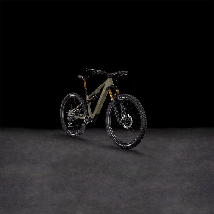 CUBE AMS HYBRID ONE44 C:68X SUPER TM 400X - 29" Carbon E-Mountainbike - 2025 - dustyolive / gold – Bild 8