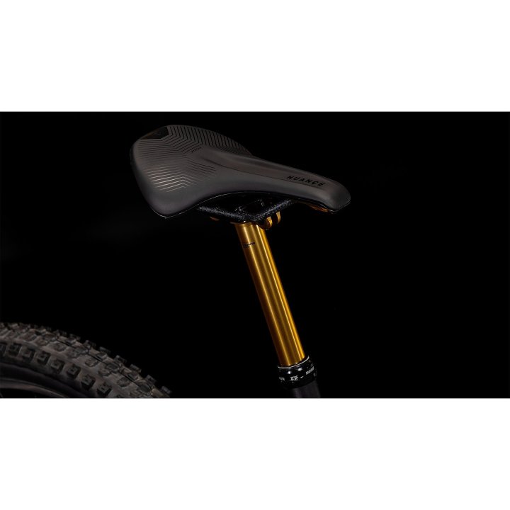 CUBE AMS HYBRID ONE44 C:68X SUPER TM 400X - 29" Carbon E-Mountainbike - 2025 - dustyolive / gold – Bild 4