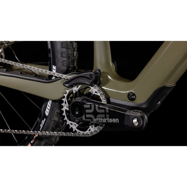 CUBE AMS HYBRID ONE44 C:68X SUPER TM 400X - 29" Carbon E-Mountainbike - 2025 - dustyolive / gold – Bild 3