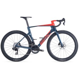 BMC TEAMMACHINE R 01 THREE - Carbon Rennrad - 2026 - deep sea / neon red